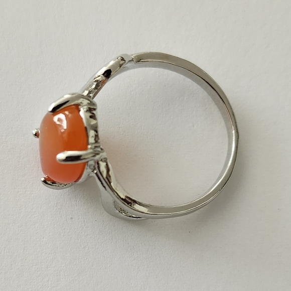 Ring Fashion Jewelry Amber and Alloy size 10 NWT - Picture 5 of 6